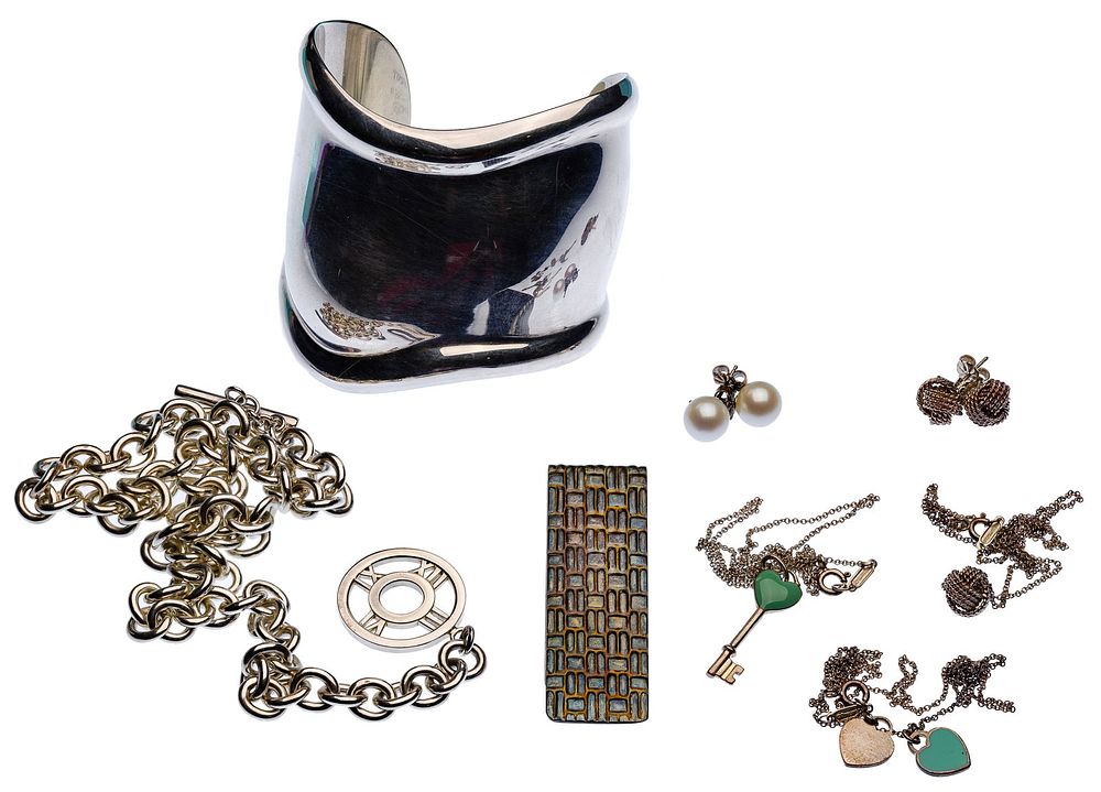 Lot 275: Tiffany & Co Sterling Silver Jewelry Assortment