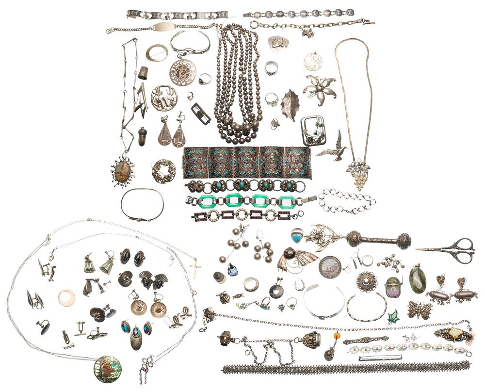 Lot 285: Sterling Silver Jewelry Assortment