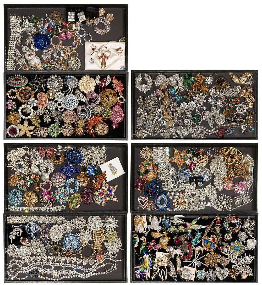 Lot 293: Rhinestone Jewelry Assortment