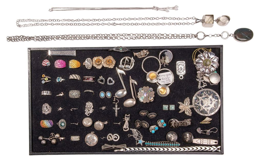 Lot 317: Sterling Silver Jewelry Assortment