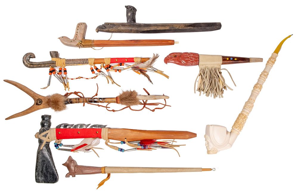 Lot 328: Native American Pipe Assortment