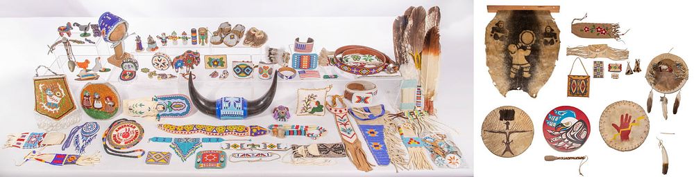 Lot 334: Native American Bead and Leather Work Assortment