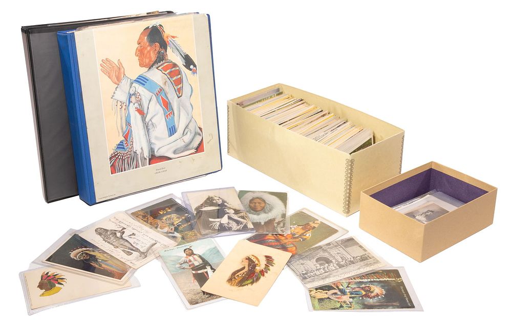 Lot 356: Native American Real Photo Postcard Collection