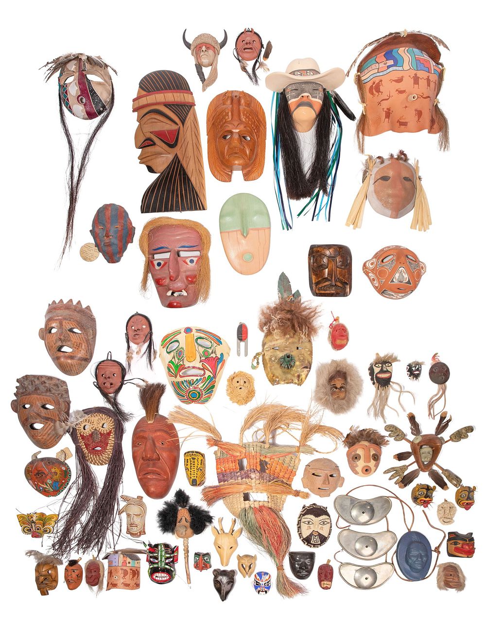 Lot 373: Native American Mask Assortment