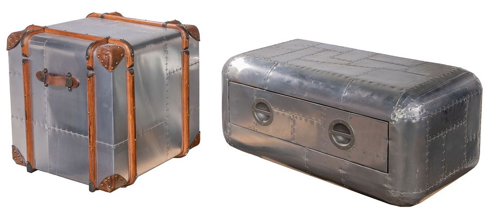 Lot 379: Restoration Hardware Aviator Collection Tables