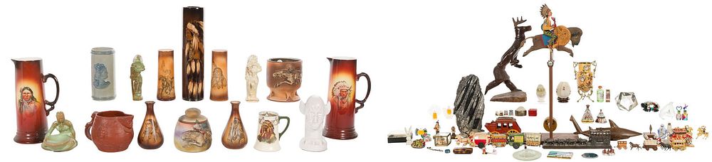 Lot 400: Native American Motif Decorative Object Assortment