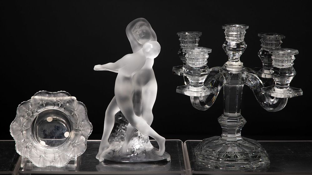 Lot 433: Lalique and Baccarat Crystal Assortment