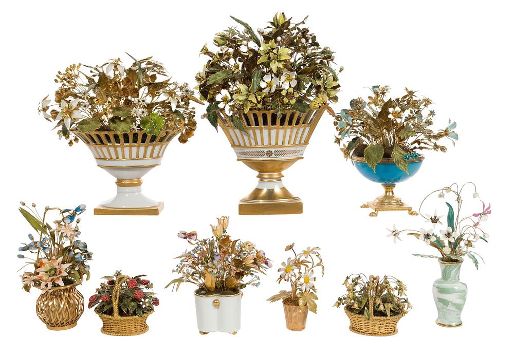 Lot 438: Jane Hutcheson for Gorham Flower Assortment