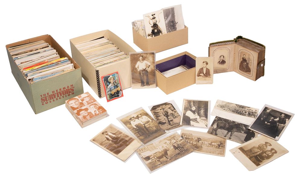 Lot 445: Cowboy and Round Up Real Photograph Postcard Collection