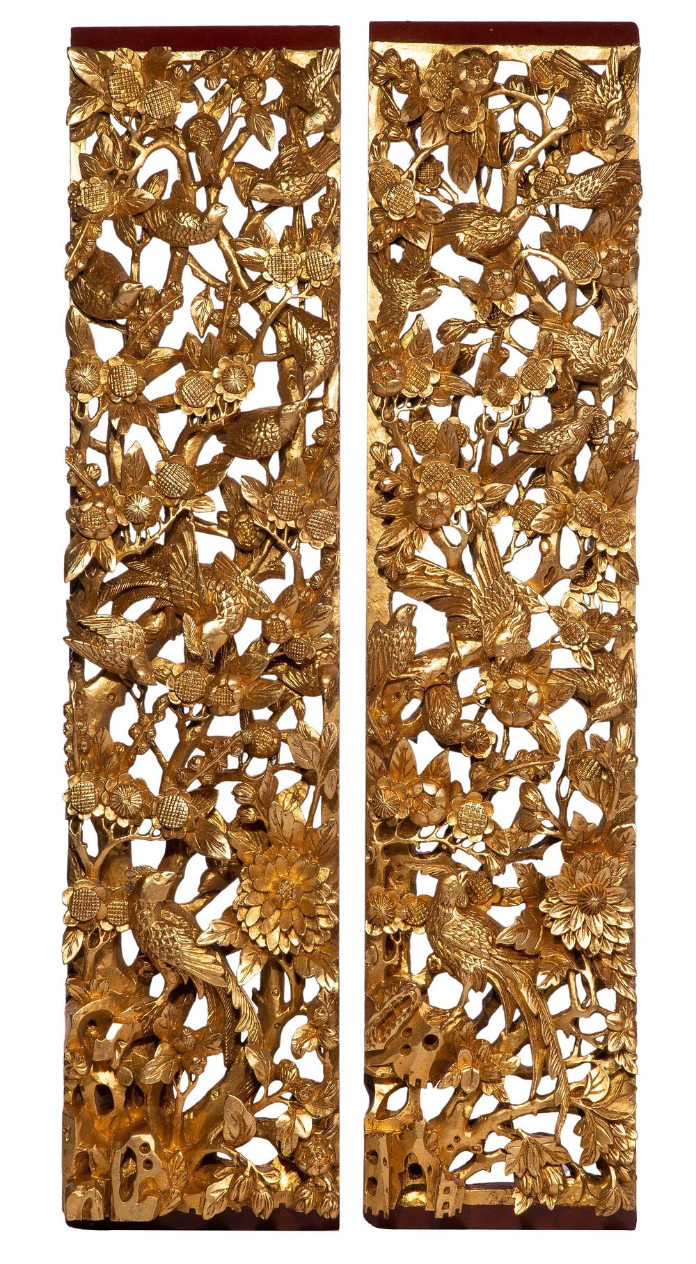 Lot 467: Chinese Giltwood Panels