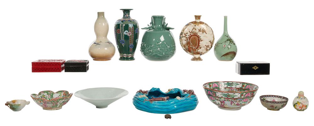 Lot 470: Asian Decorative Object Assortment