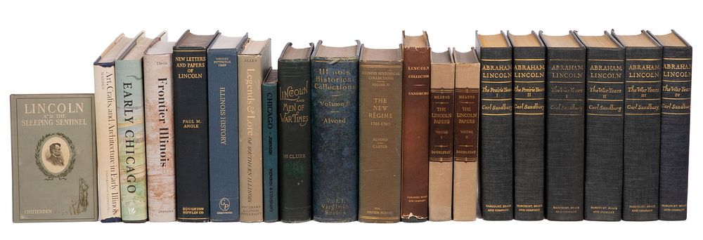 Lot 474: Lincoln and Illinois History Book Assortment