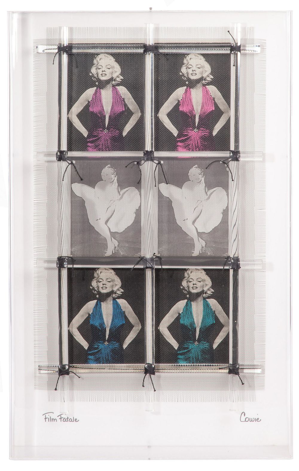Lot 169: Cowie (American, 20th Century) 'Film Fatale' Mixed Media Assemblage