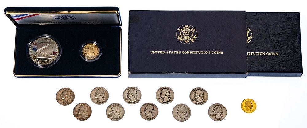 Lot 175: Gold and Silver Coin Assortment