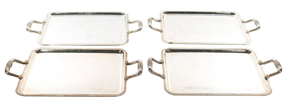 Lot 217: Christofle Silverplate Trays