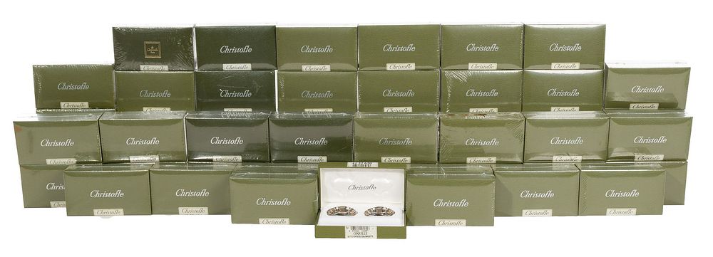 Lot 218: Christofle 'Coquille' Silverplate Knife Rests