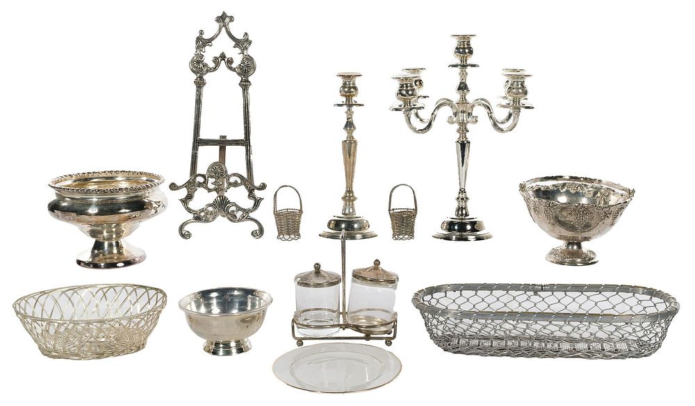 Lot 234: Silverplate Tableware Assortment