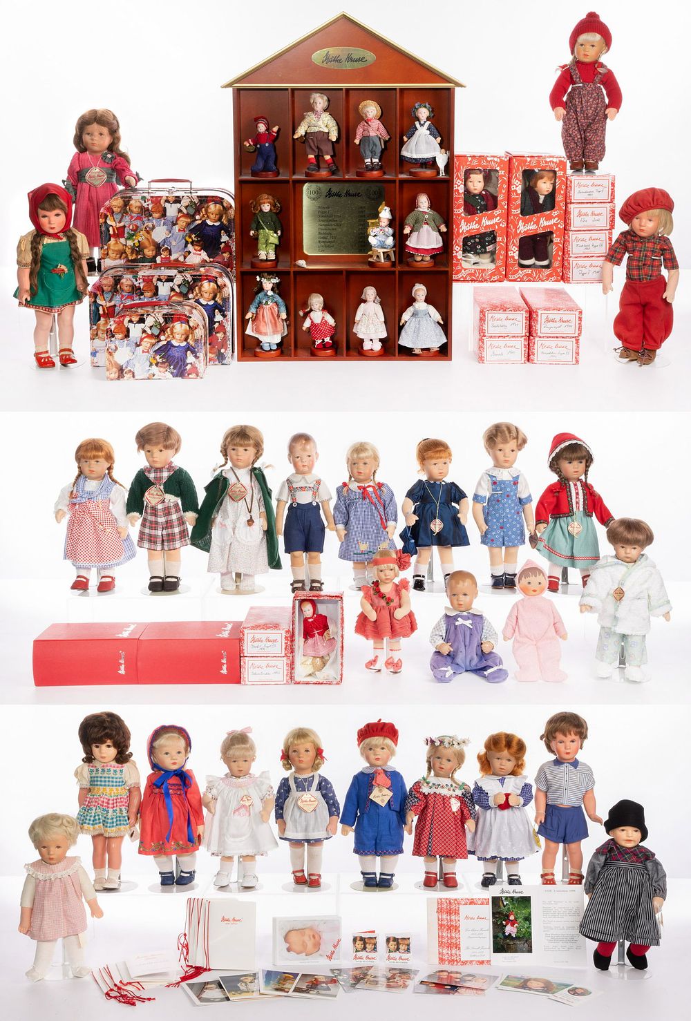 Lot 245: Kathe Kruse Doll and Accessory Assortment