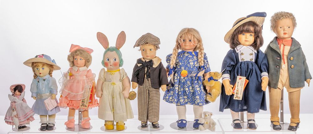 Lot 246: Madame Alexander, Lenci and Steiff Doll Assortment