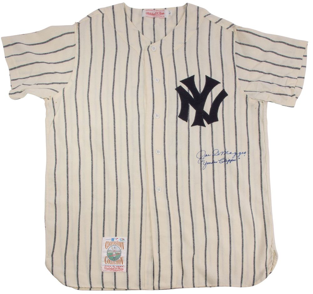 Lot 275: Joe DiMaggio Autographed New York Yankees Jersey PSA