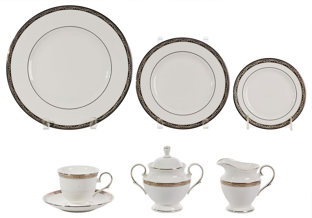 Lot 299: Lenox 'Landmark Platinum' China Service