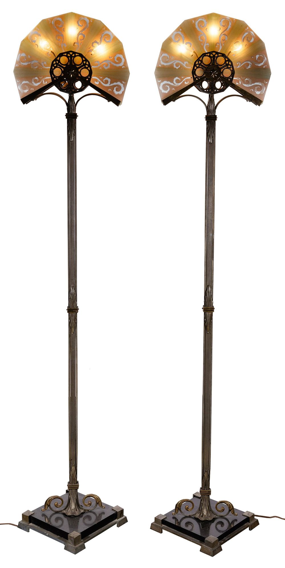Lot 323: Art Deco Floor Lamps