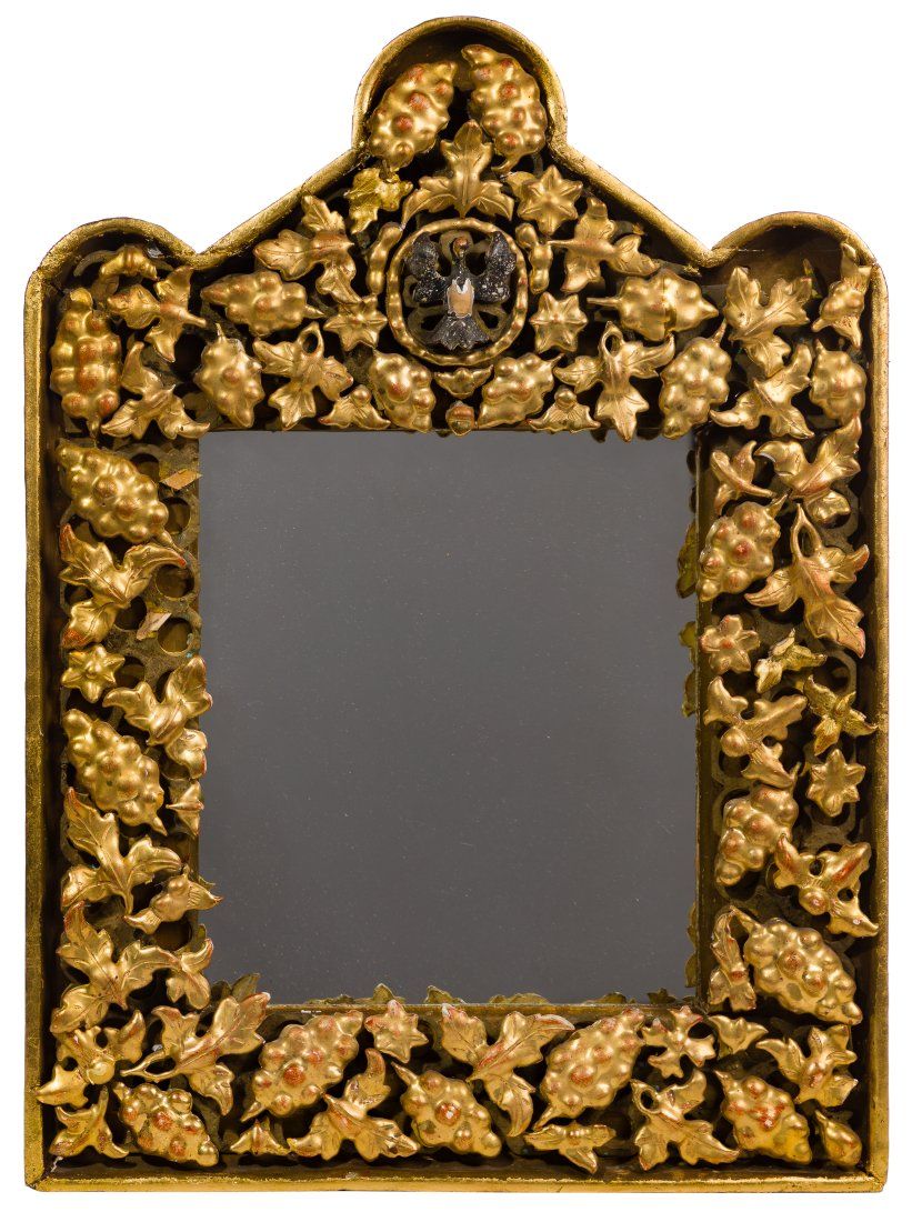 Lot 333: 19th Century Gilt Wood Mirror