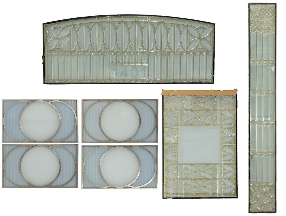 Lot 336: Leaded Glass Panel Assortment