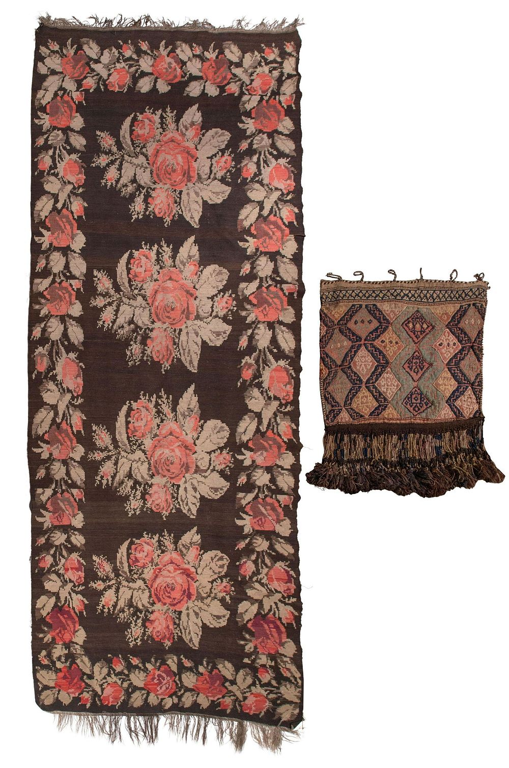 Lot 348: Wool Rug and Wall Hanging