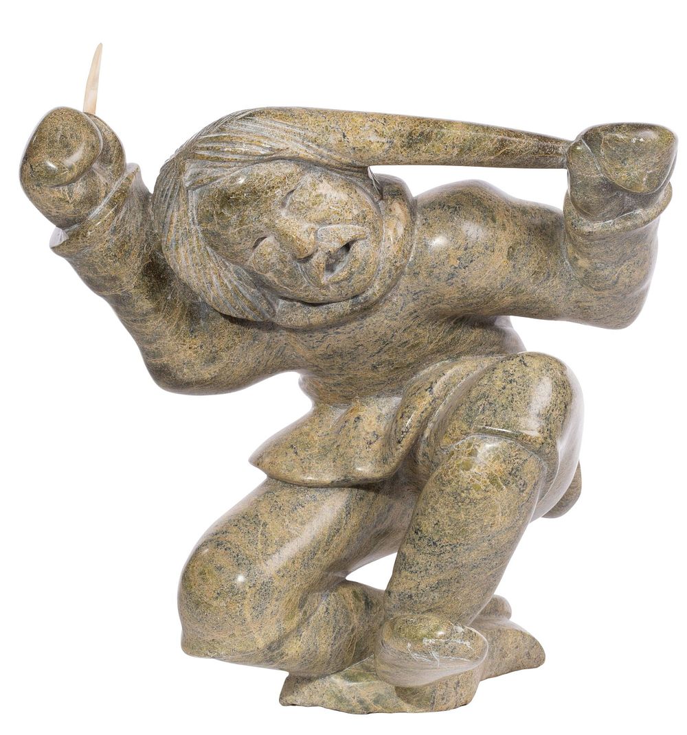 Lot 383: Inuit Carved Stone Figurine