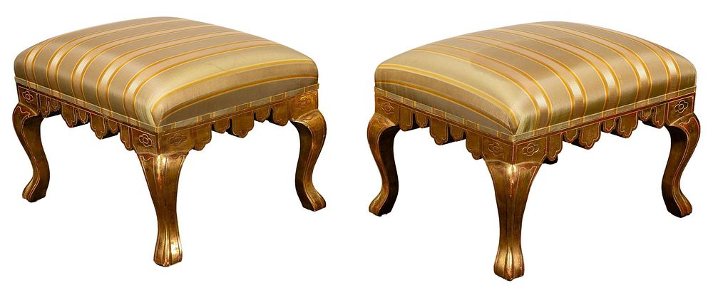 Lot 412: Michael Taylor Ottomans