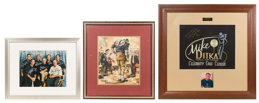 Lot 465: Mike Ditka Framed Collectibles