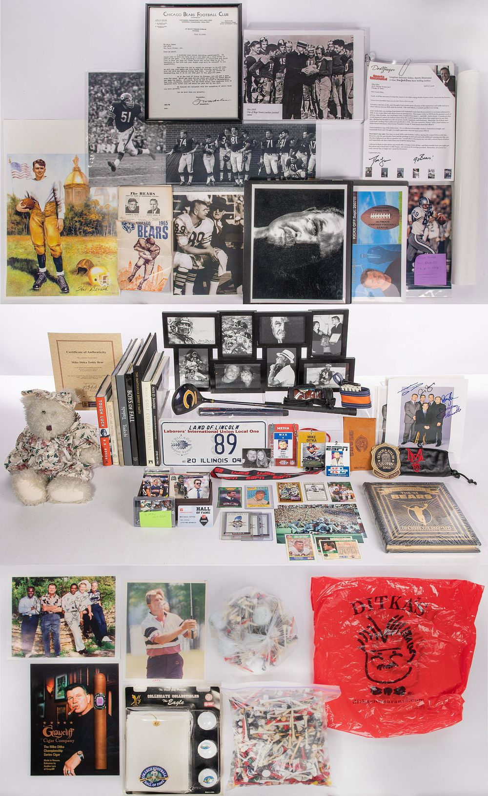 Lot 469: Mike Ditka Collectible Assortment