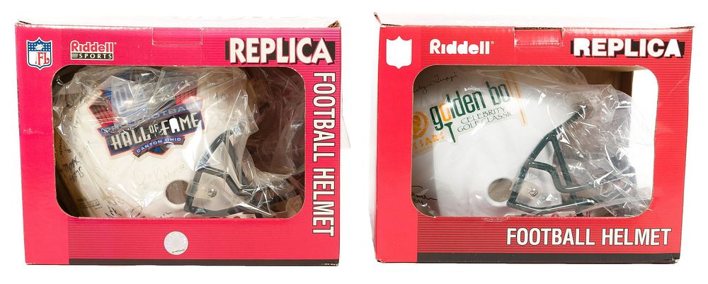 Lot 474: Commemorative Football Helmets