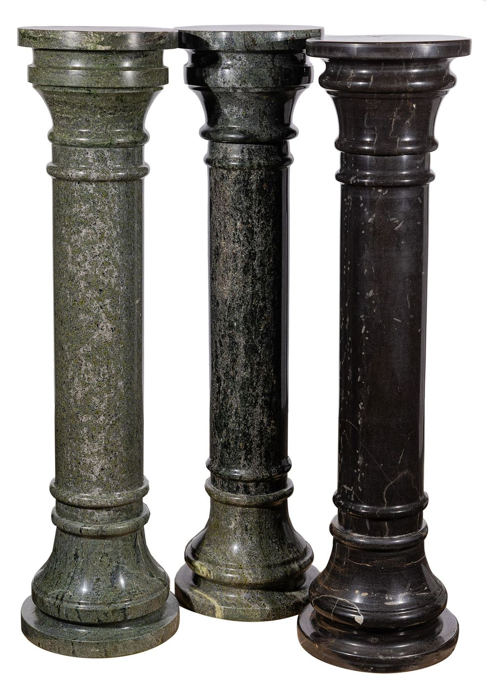 Lot 491: Marble Pedestal Assortment