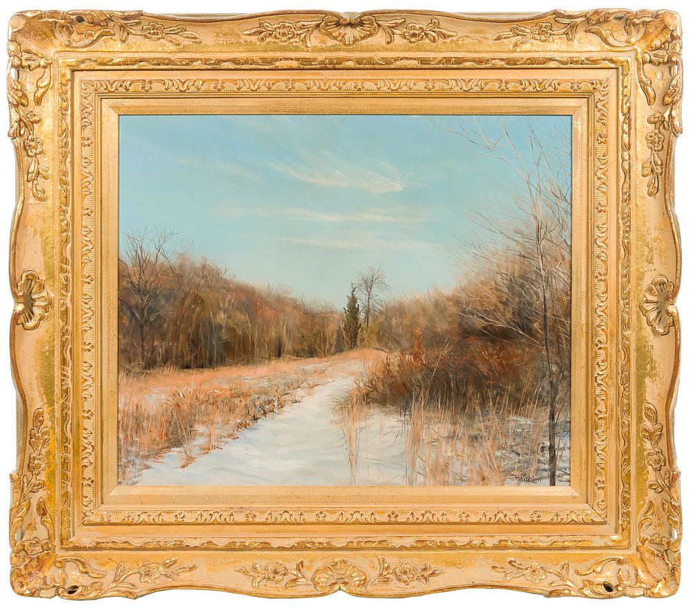 Lot 153: Robert Hamblen (American, 1932-2017) Oil on Board