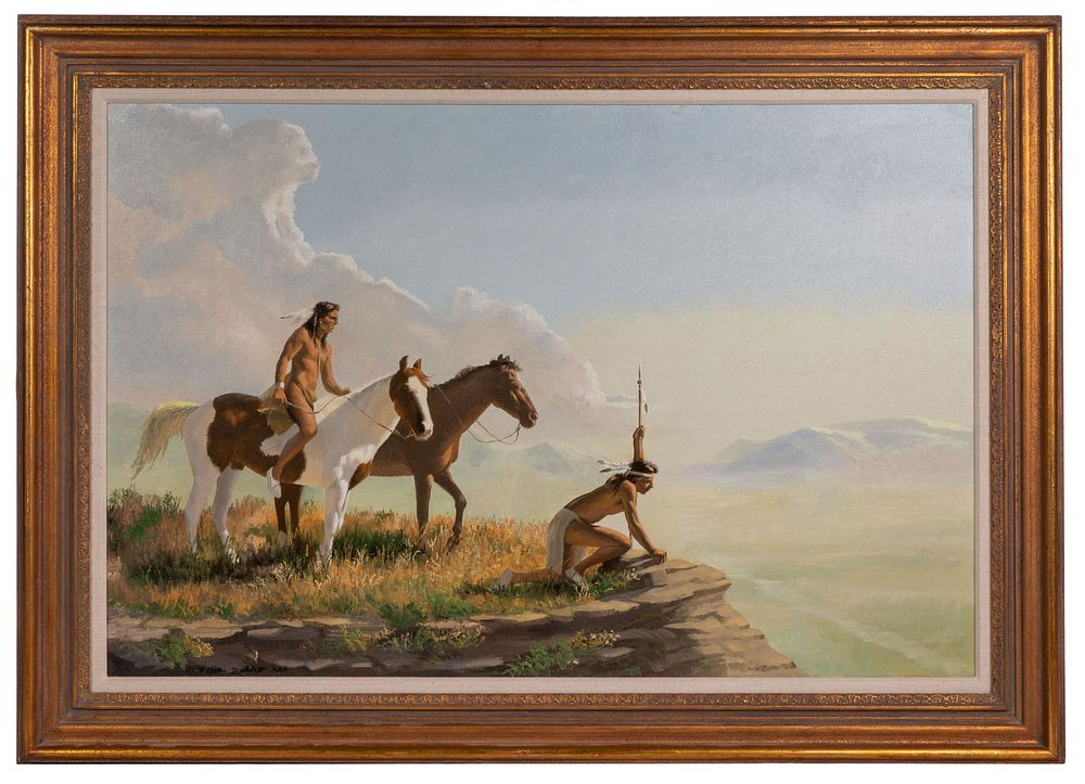 Lot 161: Peter Darro (American, 1917-1997) Oil on Canvas
