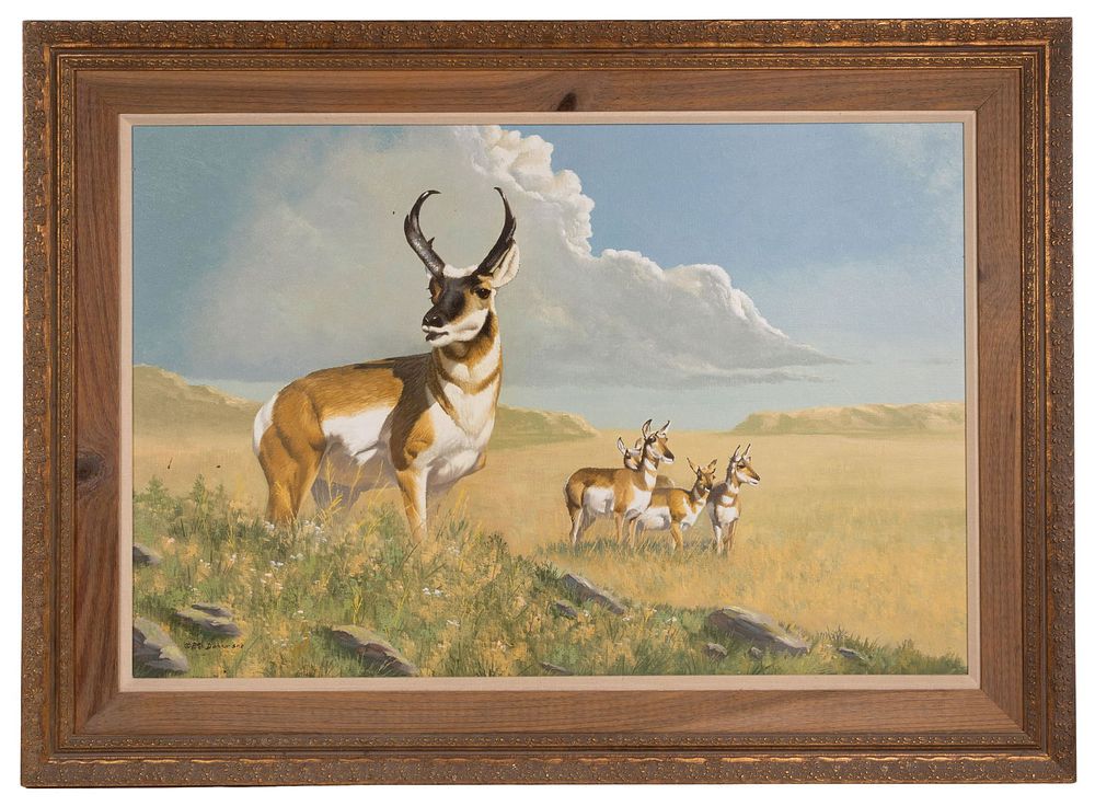 Lot 162: Peter Darro (American, 1917-1997) Oil on Canvas