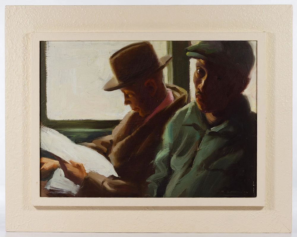 Lot 164: Robert Sutz (American, b.1929) Oil on Board