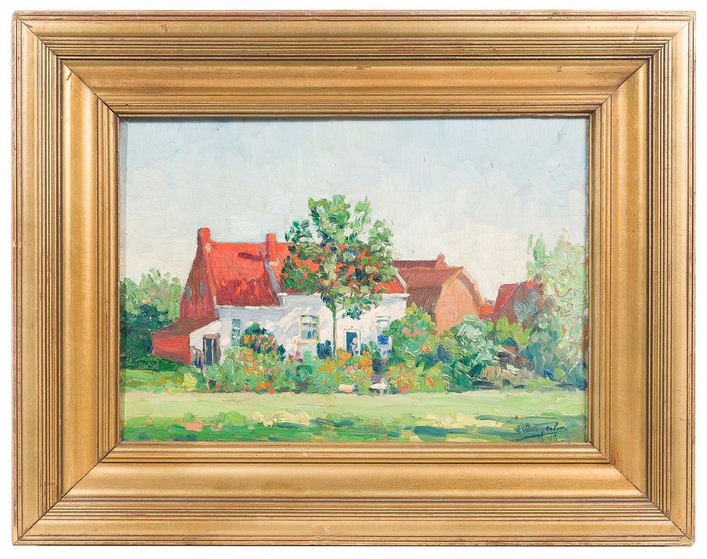 Lot 178: Frans Van Tangerloo (Belgian, 1882-1965) Oil on Board