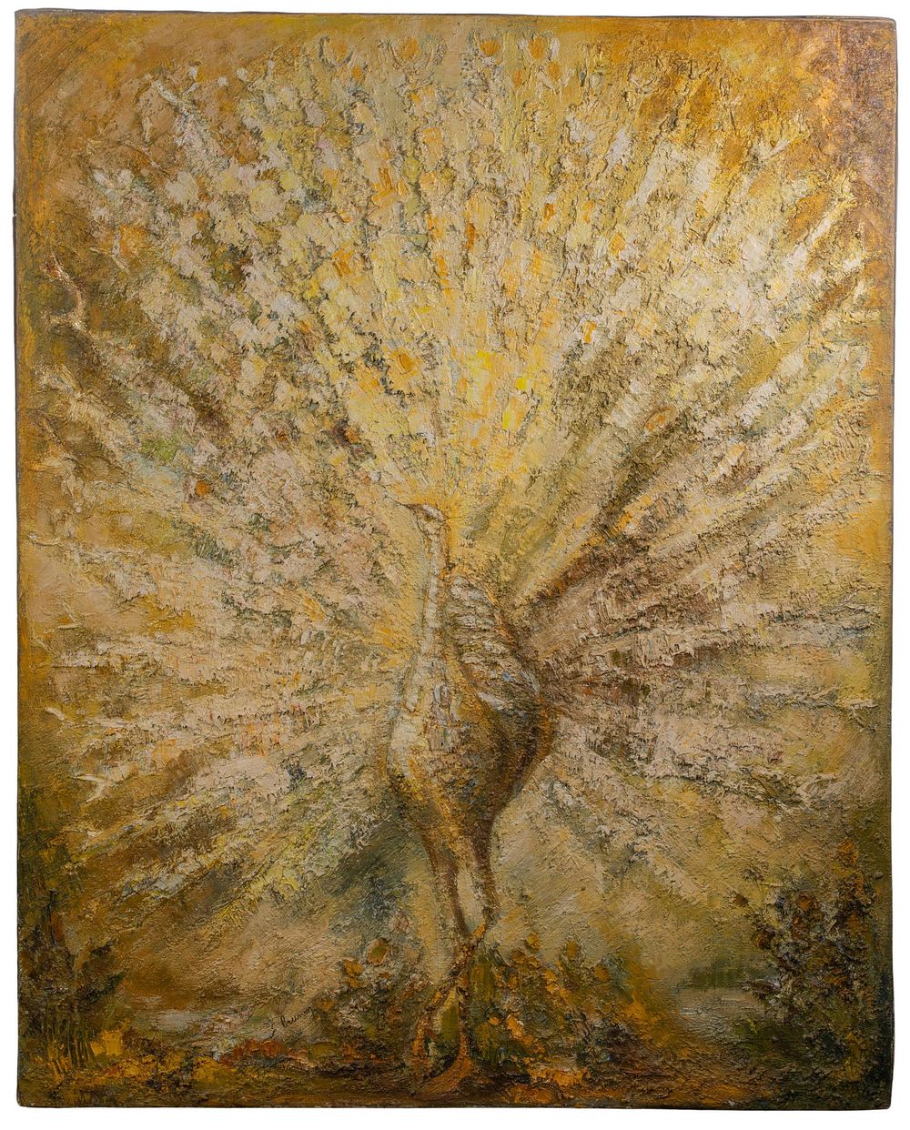 Lot 179: Georges Brunon (French, 1925-2016) 'Le Panon Blanc' Oil on Canvas
