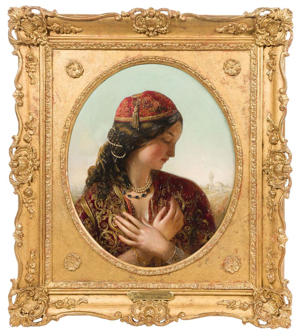 Lot 181: Henry Nelson O'Neill (Irish, 1817-1880) Oil on Board