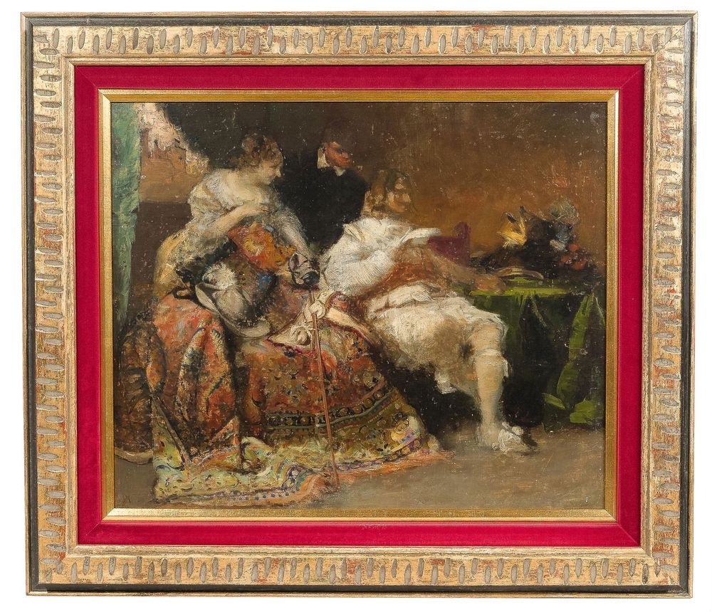 Lot 182: Italian School Oil on Canvas