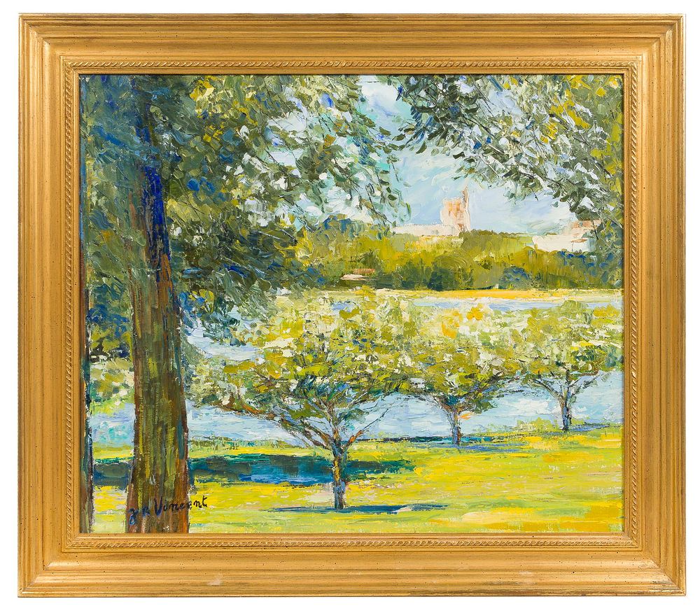 Lot 183: Jacques Vincent (French, b.1938) Oil on Canvas