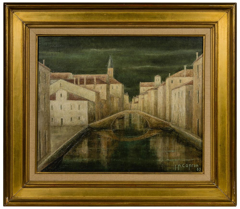 Lot 186: Jean-Pierre Capron (French, 1921-1997) Oil on Linen