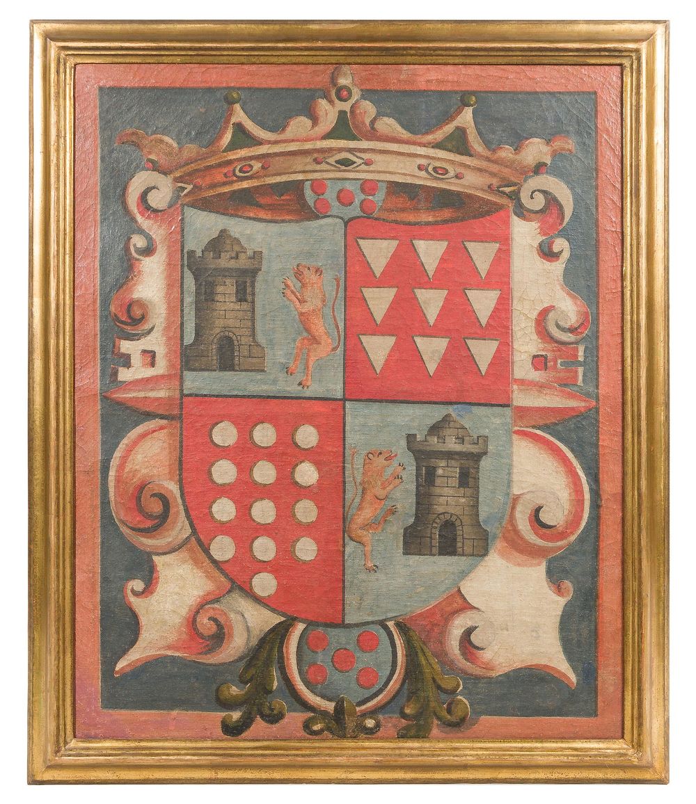 Lot 261: Unknown Artist (Spanish, 18th Century) Oil on Canvas