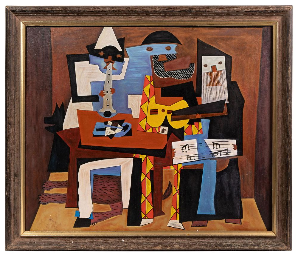 Lot 263: After Pablo Picasso (Spanish, 1881-1973) Oil on Canvas
