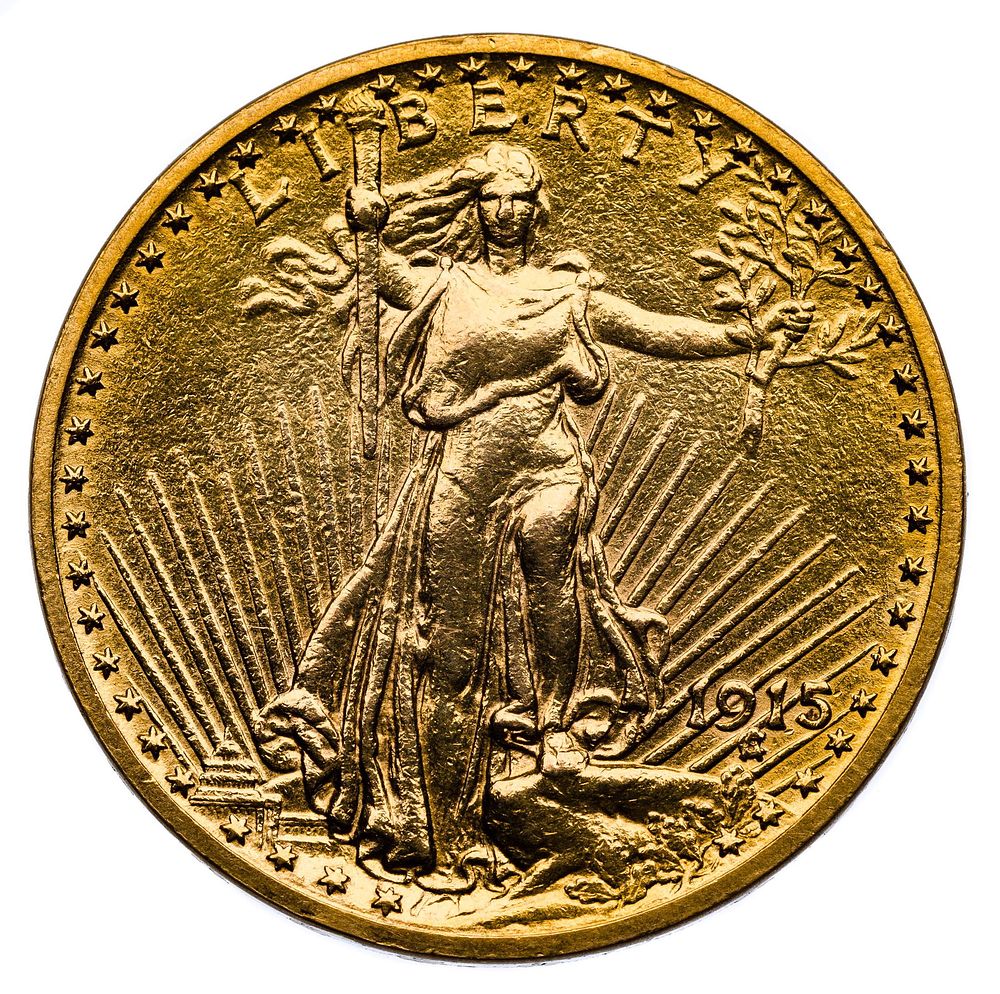 Lot 269: 1915 $20 Saint Gaudens Gold Ex-Jewelry