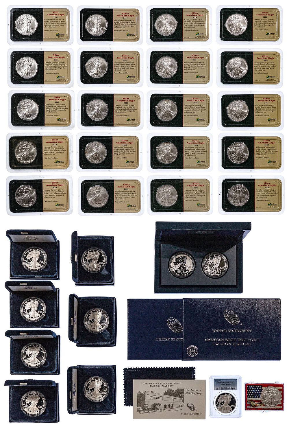 Lot 273: Silver Eagle $1 Assortment