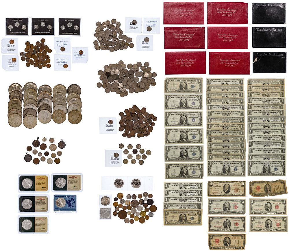 Lot 288: Miscellaneous Coin and Currency Assortment